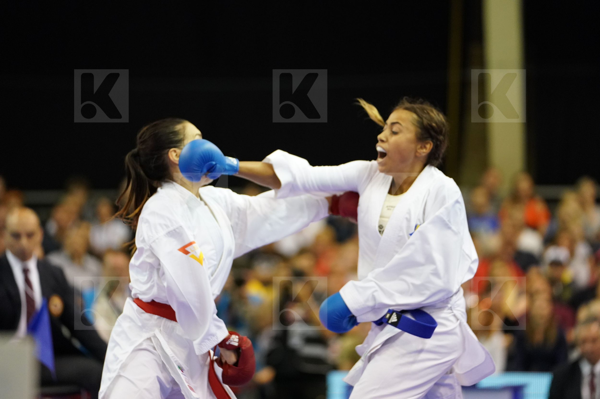bronze match Cardin Sara Female Kumite -55kg France Italy Thouy Emilie